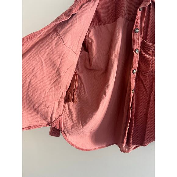 Madewell Corduroy Sunday Shirt Button Down Rose Color Size Medium - Picture 6 of 10